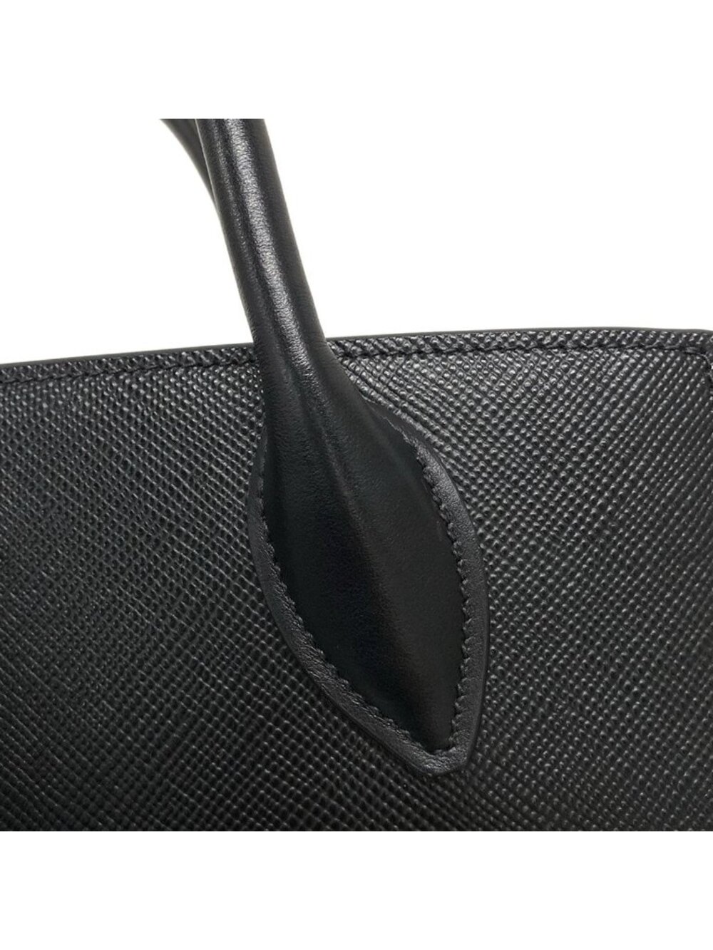 ★SOLD★ Prada Tote Monochrome Black Leather - Picture 14 of 15